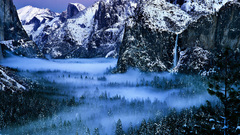 Mountains nature forest valley