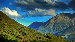 Mountains nature forests valleys