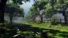 Mountains nature moon