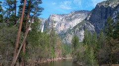 Mountains nature river