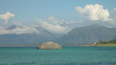 Mountains nature Sea