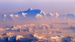 Mountains nature snow aerial