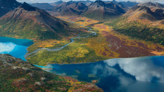 Mountains nature valleys rivers