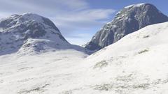 Mountains nature winter snow