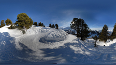 Mountains nature winter snow