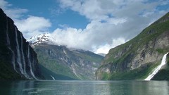 Mountains Norway Geirangerfjord