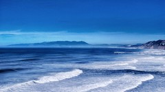 Mountains ocean piers