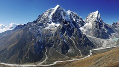 Mountains outdoors valleys Himalaya Khumbu Valley