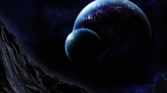 Mountains outer space planets