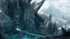 Mountains paintings artwork fantasy art
