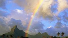 Mountains rainbows