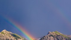 Mountains rainbows