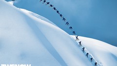 Mountains rider Sports Snowboarding