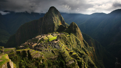 Mountains ruins Machu Pichu
