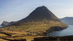 Mountains sheep Europe faroe islands