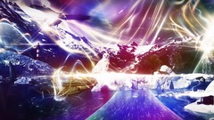 Mountains snow Birds tentacles