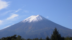 Mountains snow blue sky