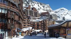 Mountains snow France Alps