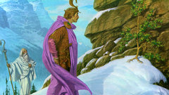 Mountains snow Gandalf Flowers