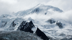 Mountains snow glacier