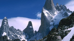 Mountains snow nature