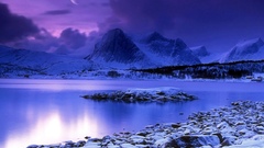 Mountains snow nature