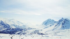 Mountains snow nature landscape