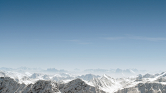Mountains snow skyscapes