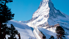Mountains snow snow landscapes