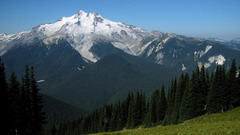 Mountains snow Trees nature