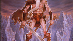 Mountains snow weapons eyepatch