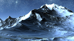 Mountains Stars skyscapes