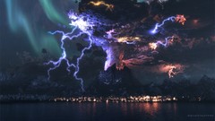 Mountains storm Volcanoes MAGMA