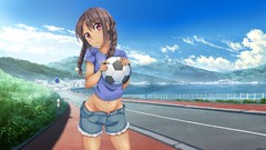 Mountains summer balls coast Photoshop roads Shorts blush anime 