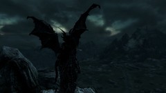 Mountains the elder scrolls v skyrim dovahkiin Argonian 