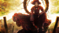 Mountains touhou leaves wind