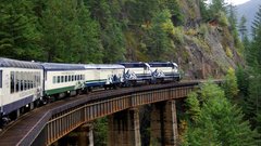 Mountains trains hills Bridges