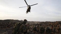 Mountains War Helicopters Army soldiers French military Africa 