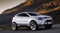 Mountains white cars Ford