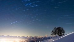 Mountains winter ski