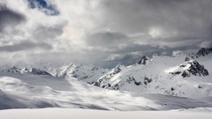 Mountains winter ski