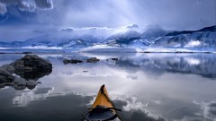 Mountains winter snow California