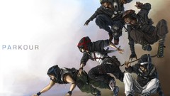 Movement blue red white Green orange parkour