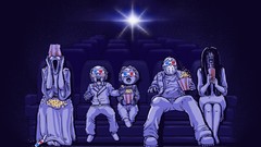 Movie theater horror movies 3D glasses