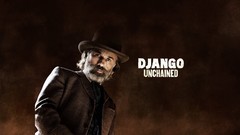 Movies Actors Christoph Waltz brown background Django Unchained 