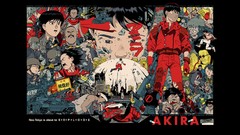 Movies Anime black background Manga fan art akira