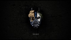 Movies Batman grunge masks the joker villains artwork Bane 