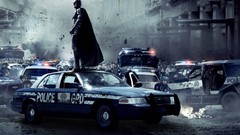 Movies Batman smoke crowd Batman The Dark Knight Rises