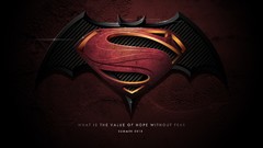 Movies Batman text superman crimson dc comics Superman Logo 