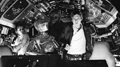 Movies black and white star wars monochrome science fiction 